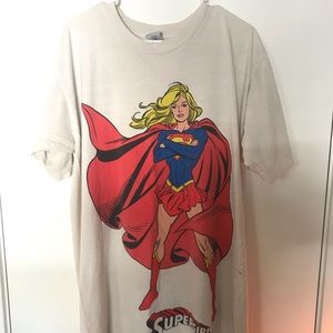 Oversized Superwoman Six Flags Tee